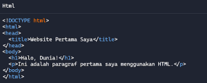 apa itu html