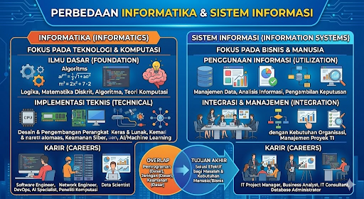 perbedaan informatika & sistem informasi