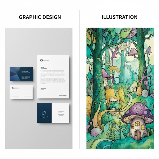 Kenali Perbedaan Desain Grafis dan Ilustrasi