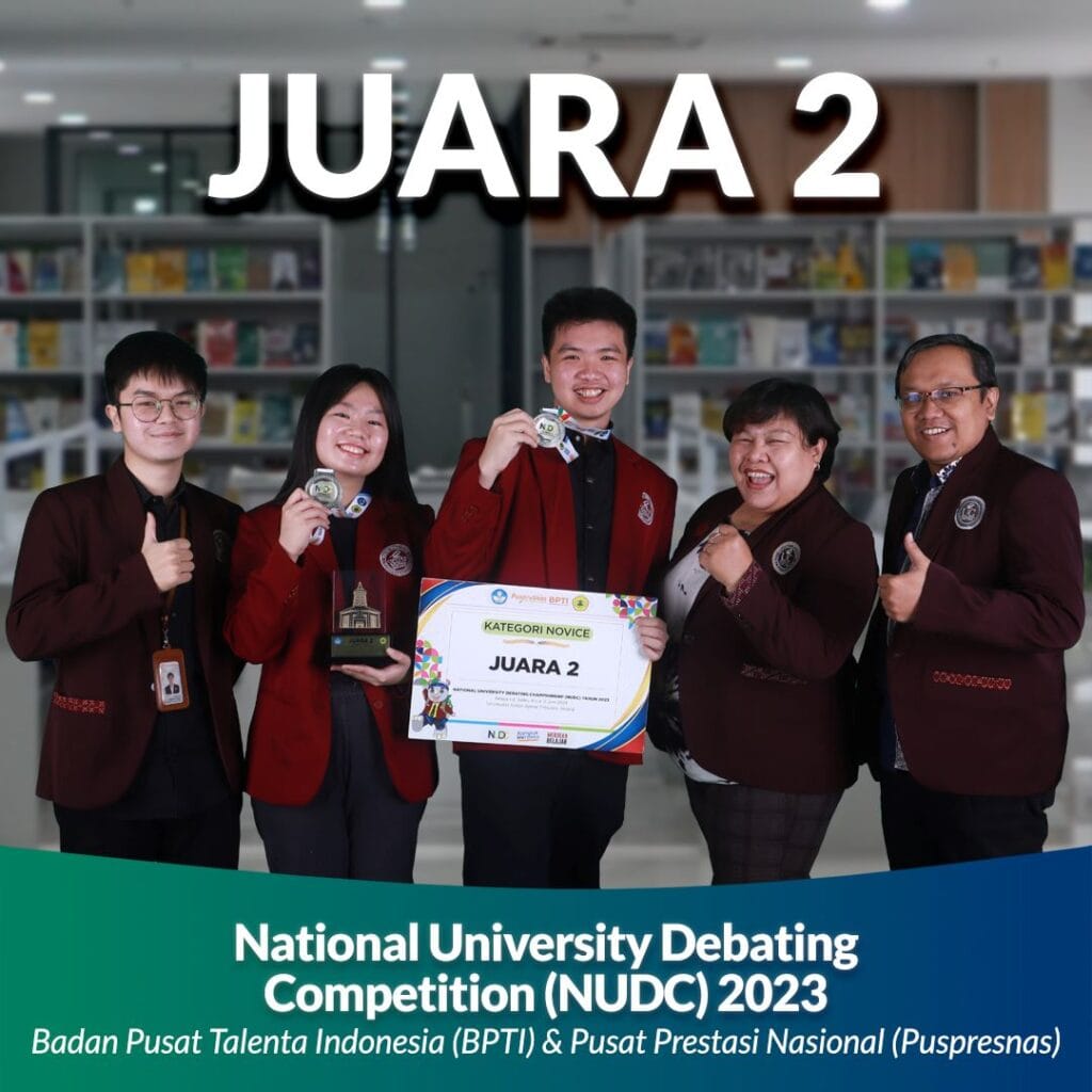 Juara 2 ajang National University Debating Competition 2023