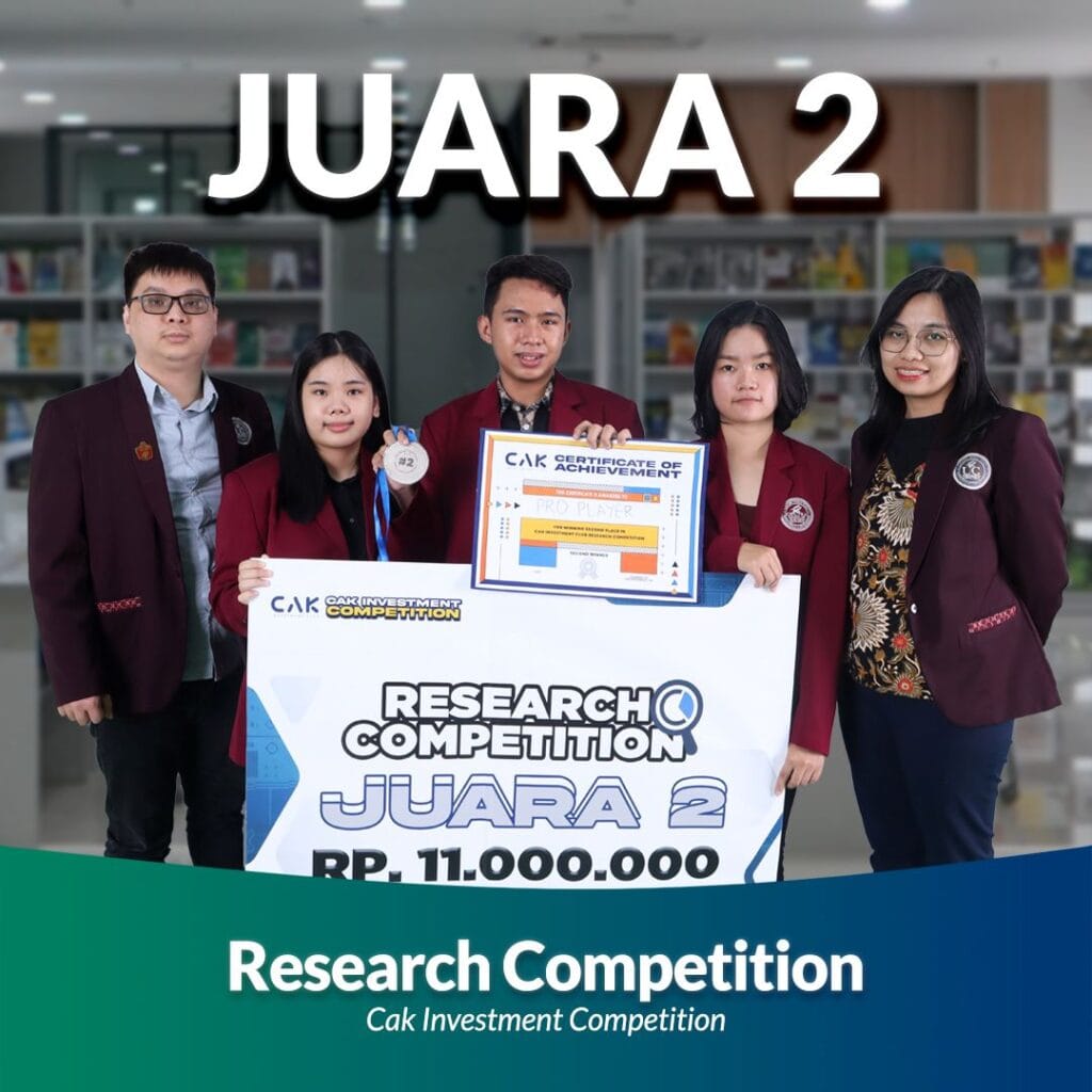 Juara 2 Research Competition ajang Cak Investment Competition