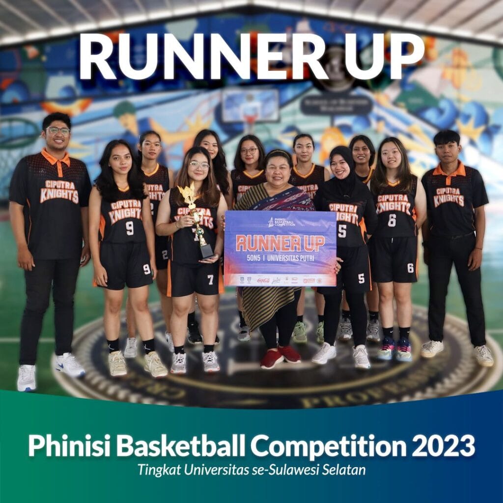 Runner Up ajang Phinisi Basketball Competition 2023