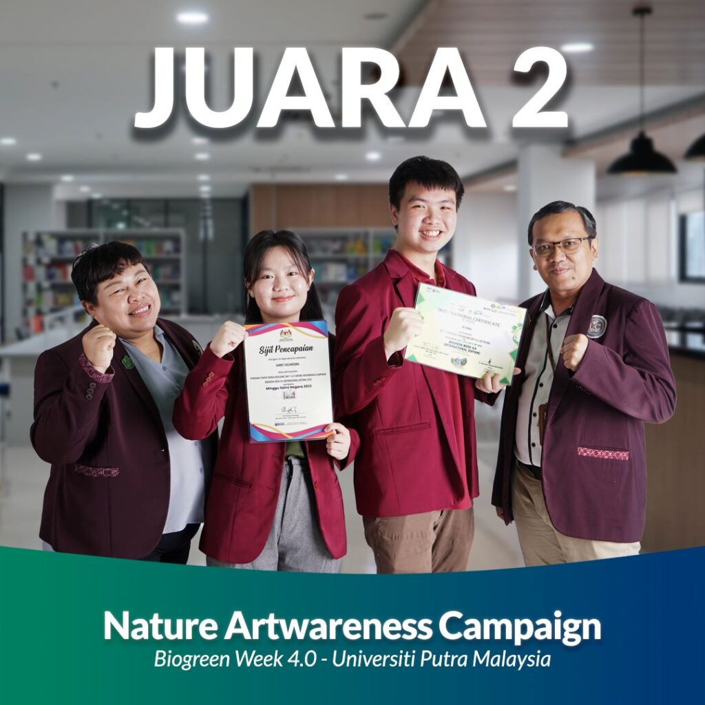 Juara 2 Nature Artwareness Campaign ajang Biogreen Week 4.0